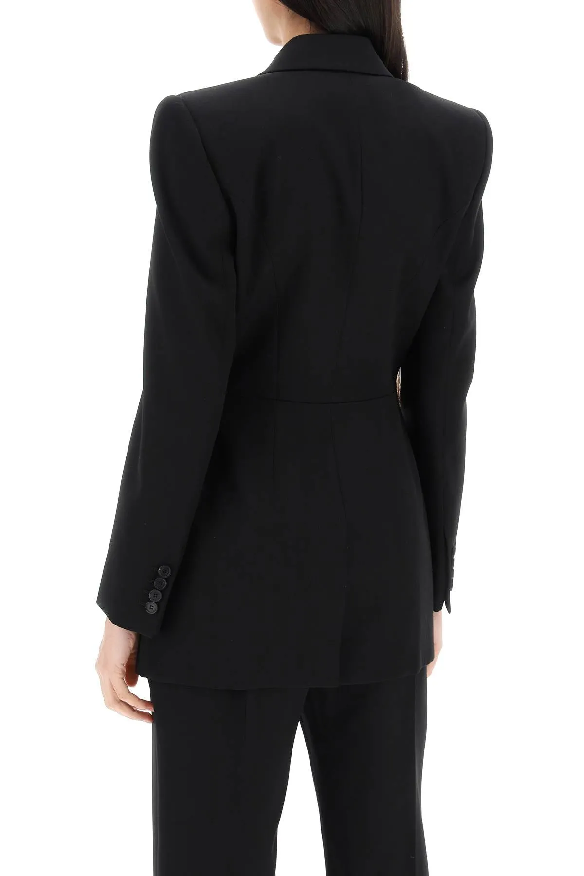 Alexander Mcqueen Fitted Jacket With Bustier Details