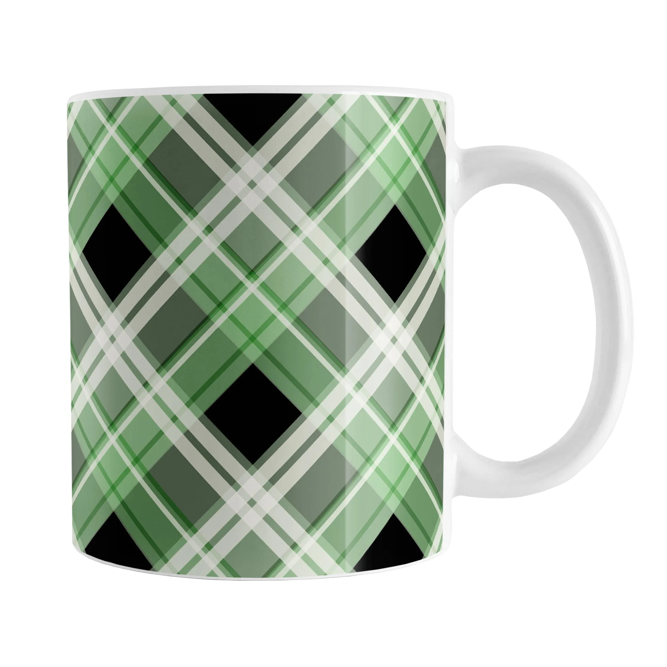 Alternative Green Plaid Mug