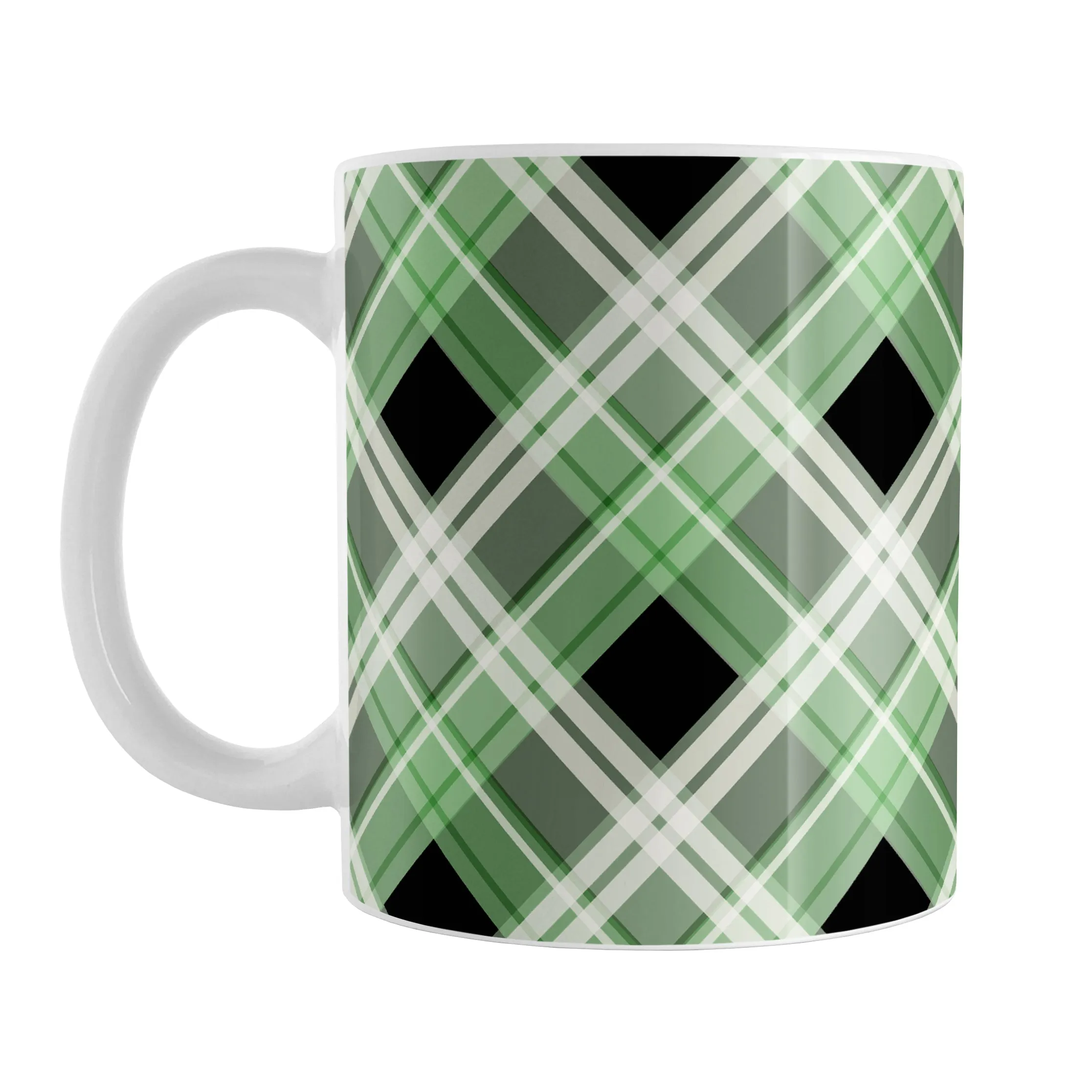 Alternative Green Plaid Mug