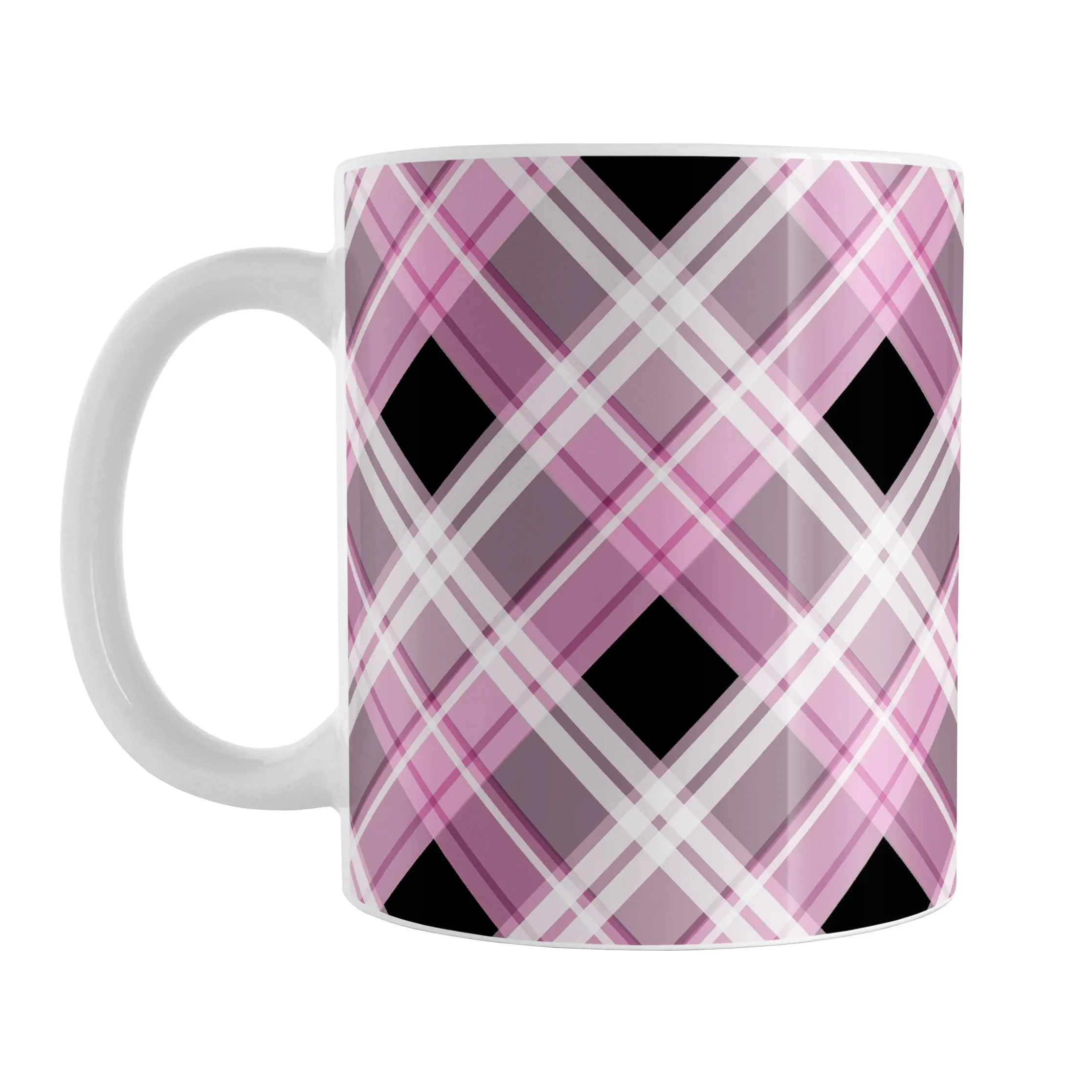 Alternative Pink Plaid Mug