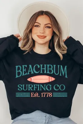 Beachbum Surfing Co Graphic Fleece Sweatshirts