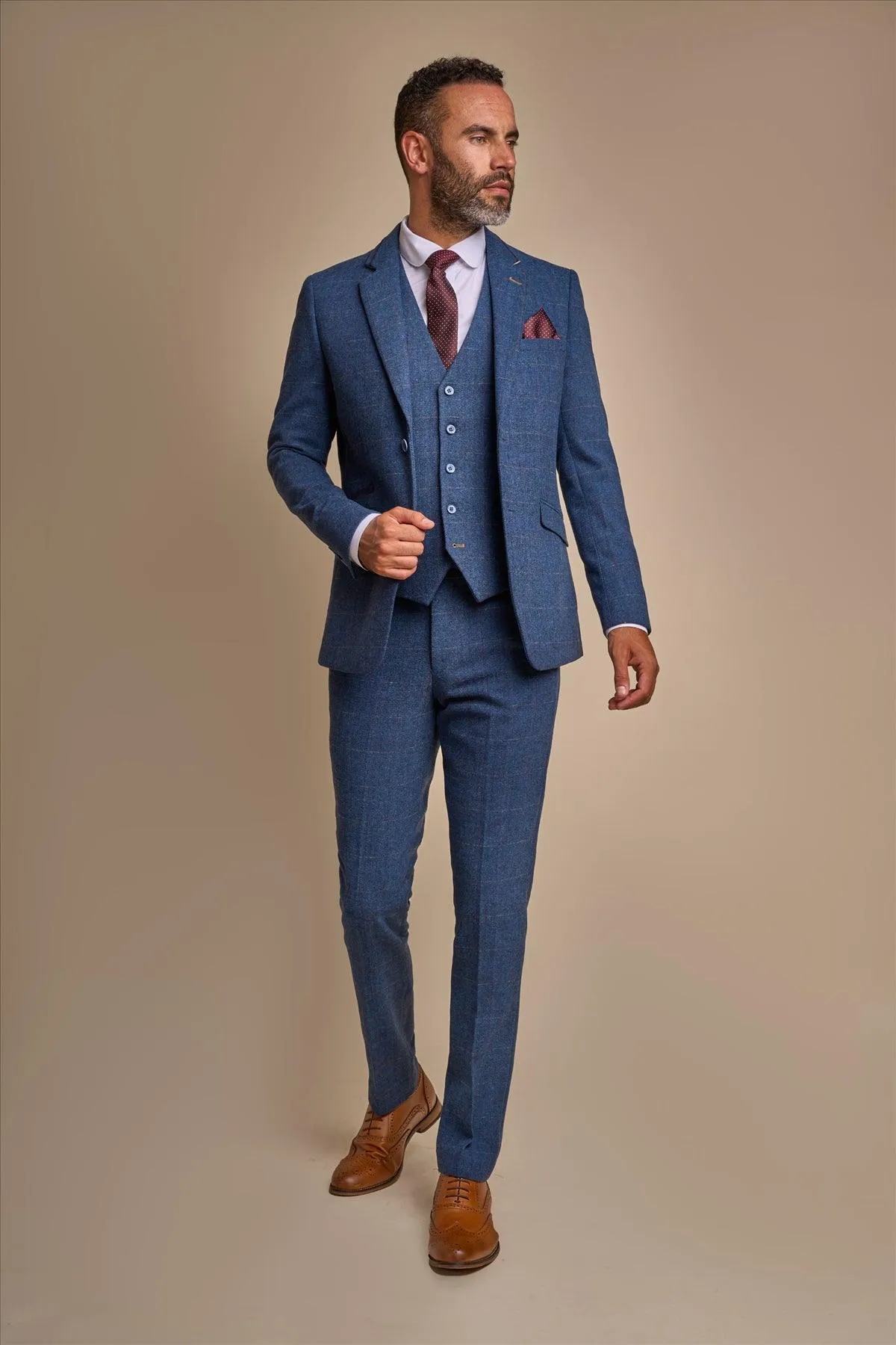 Carnegi Navy Tweed Blazer