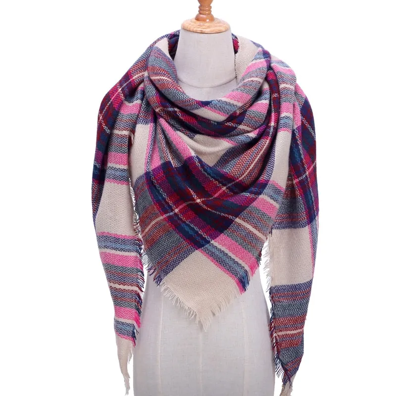 Cashmere Plaid Pashmina Scarf/Blanket Wraps