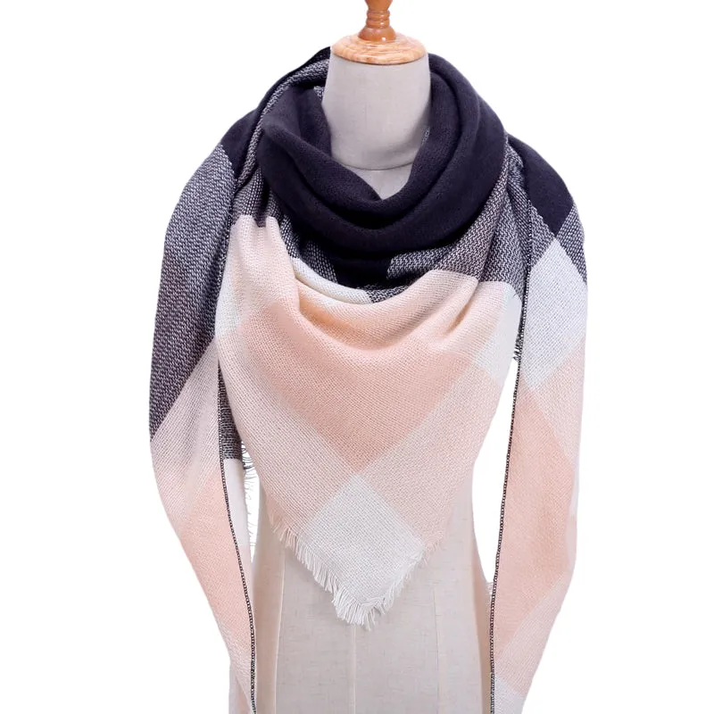 Cashmere Plaid Pashmina Scarf/Blanket Wraps