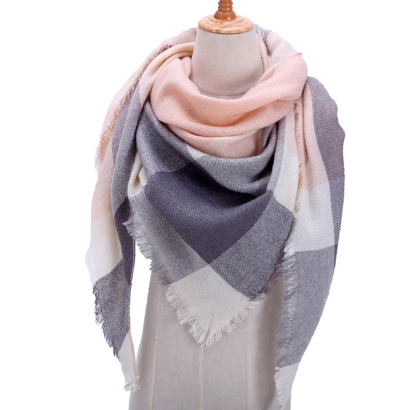 Cashmere Plaid Pashmina Scarf/Blanket Wraps