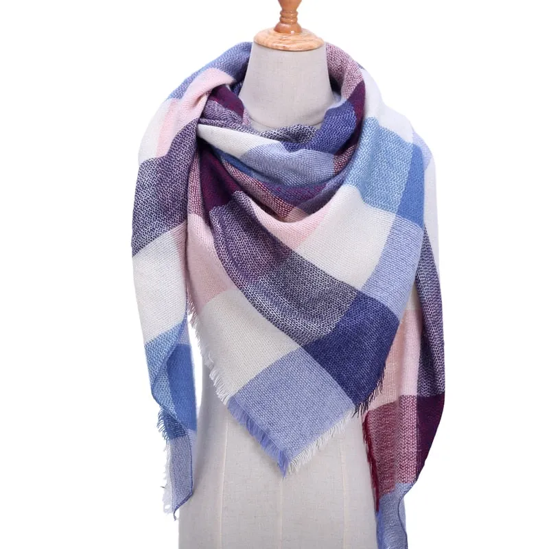 Cashmere Plaid Pashmina Scarf/Blanket Wraps