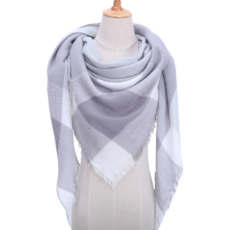 Cashmere Plaid Pashmina Scarf/Blanket Wraps