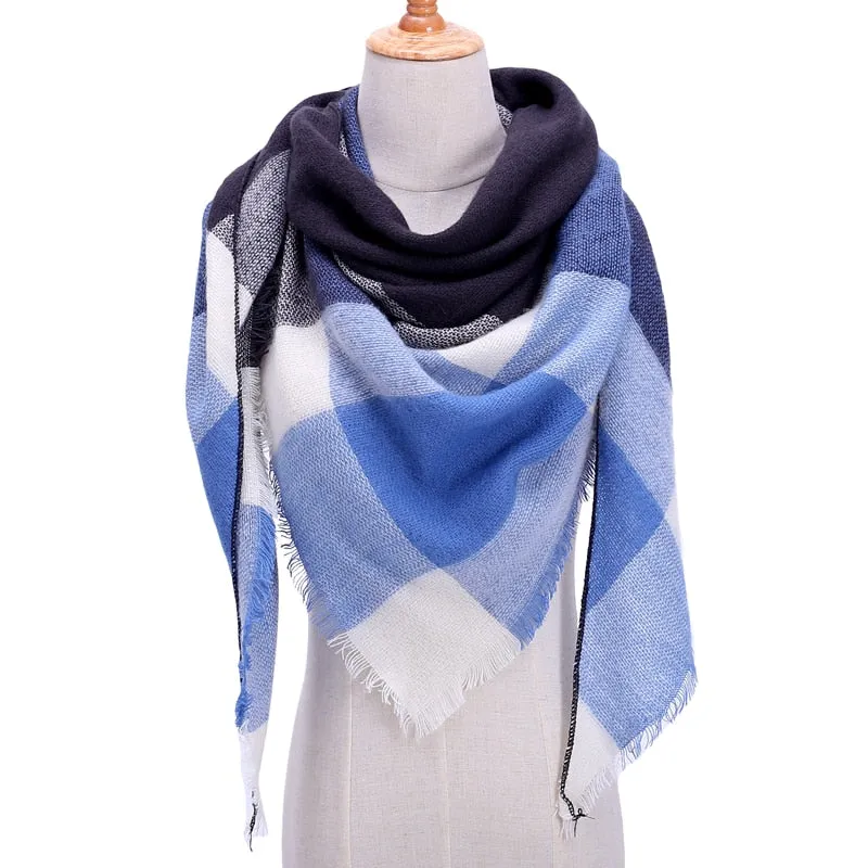 Cashmere Plaid Pashmina Scarf/Blanket Wraps