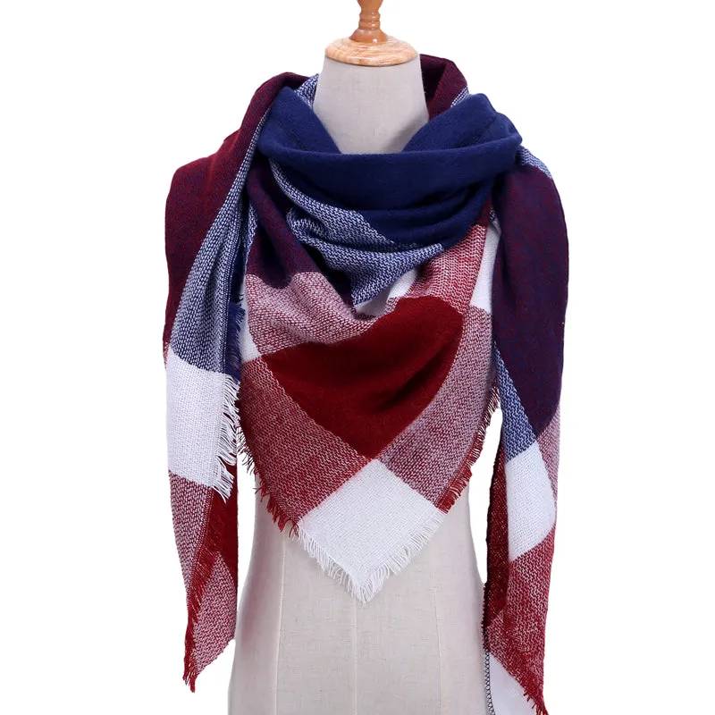 Cashmere Plaid Pashmina Scarf/Blanket Wraps