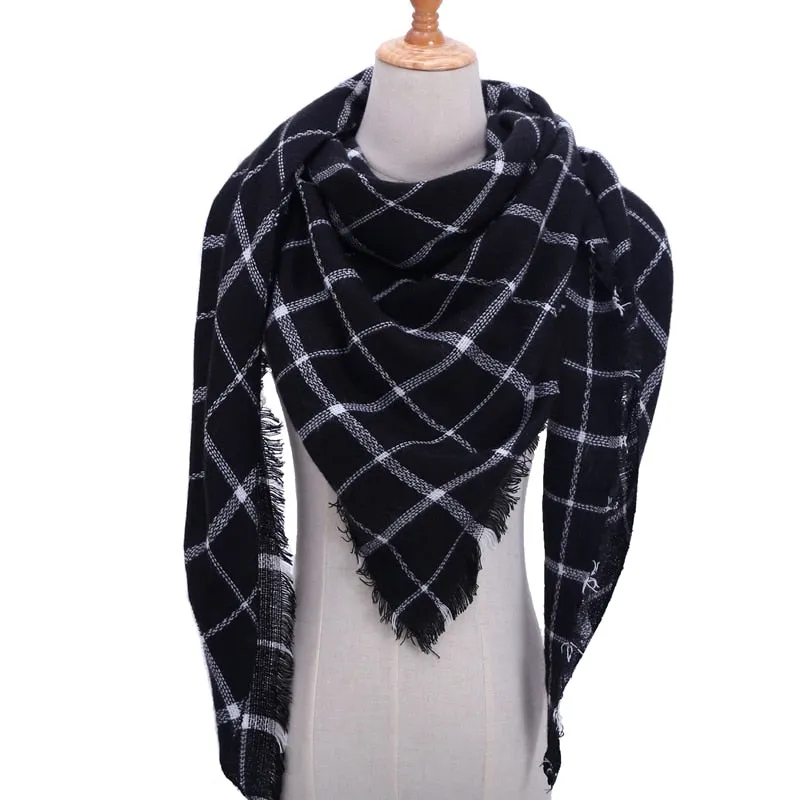 Cashmere Plaid Pashmina Scarf/Blanket Wraps