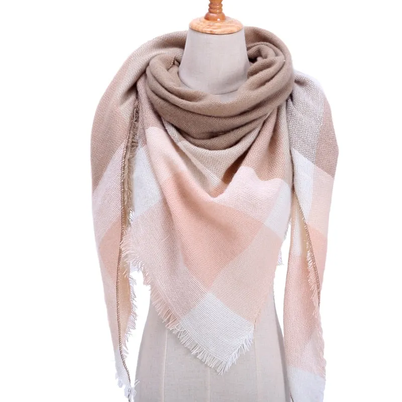 Cashmere Plaid Pashmina Scarf/Blanket Wraps