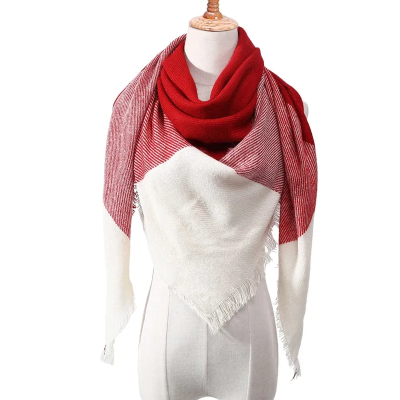 Cashmere Plaid Pashmina Scarf/Blanket Wraps