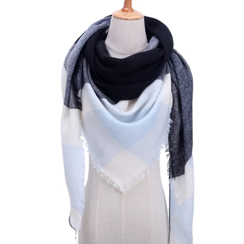 Cashmere Plaid Pashmina Scarf/Blanket Wraps