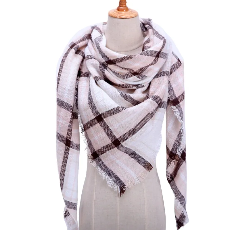 Cashmere Plaid Pashmina Scarf/Blanket Wraps