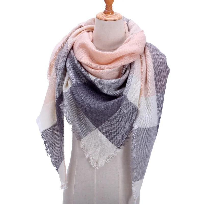 Cashmere Plaid Pashmina Scarf/Blanket Wraps