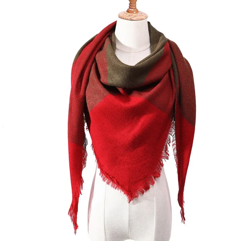 Cashmere Plaid Pashmina Scarf/Blanket Wraps