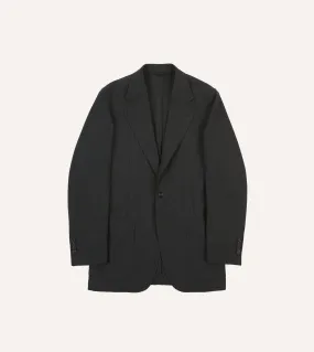 Charcoal Tropical Wool Tailored Jacket