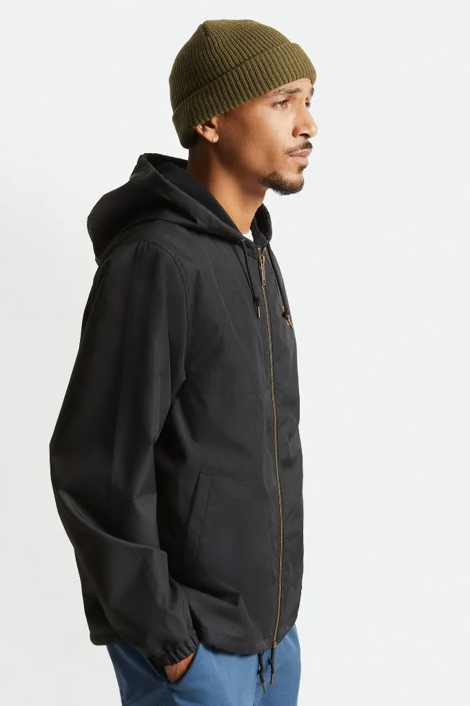 Claxton Beta Zip Hood Jacket - Black