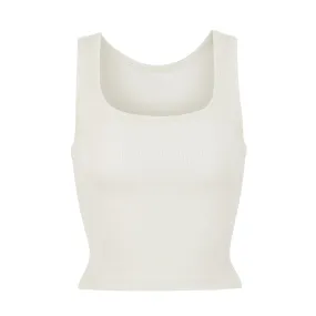 COTTON RIB TANK | BONE