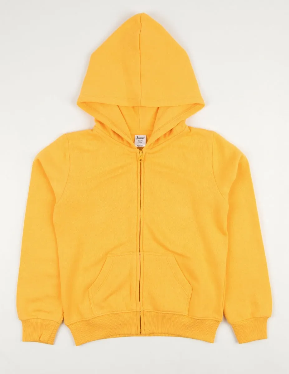 Cotton Solid Classic Color Zipper Hoodies