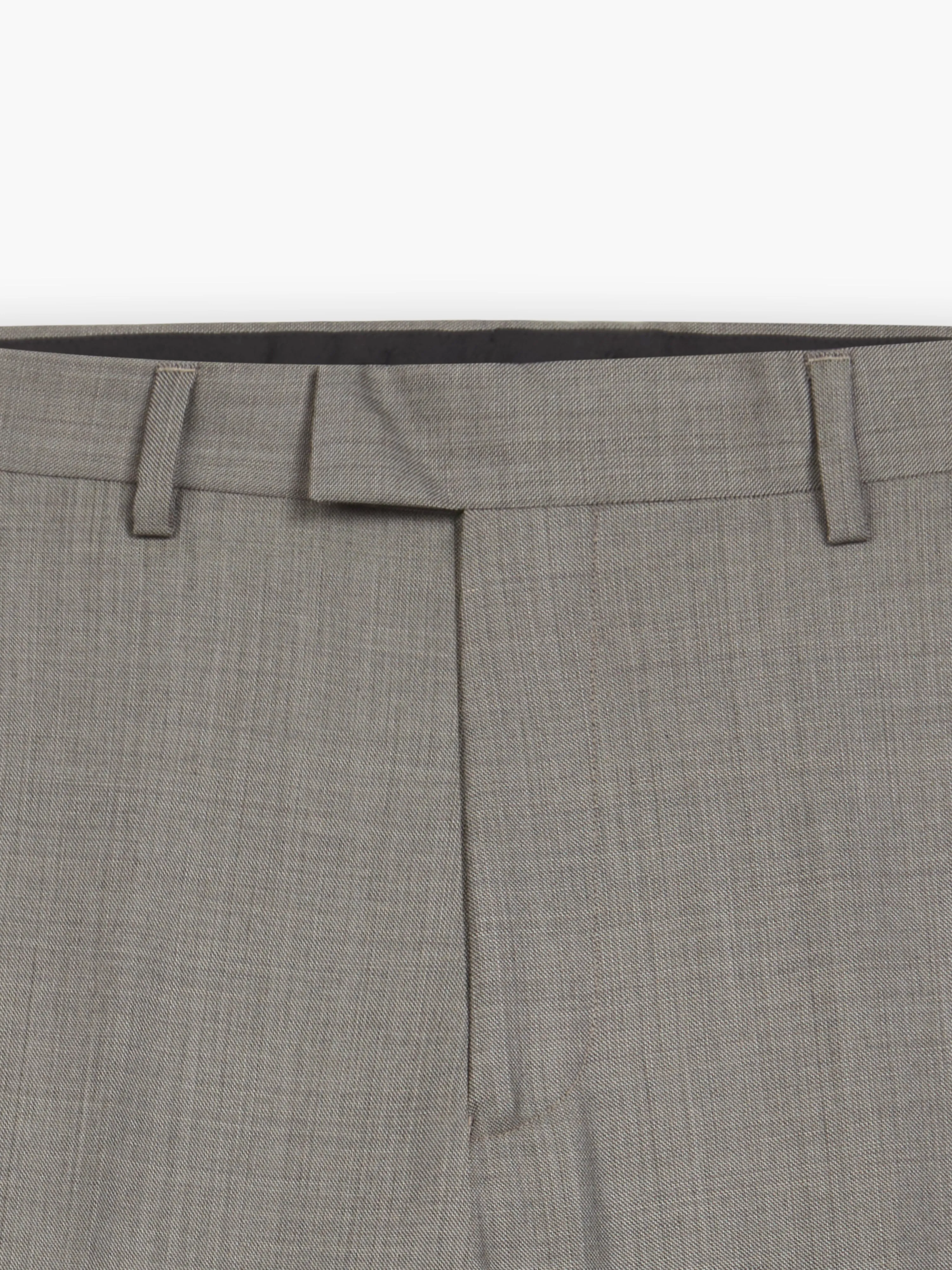 Edwin Polywool Slim Brown Sharkskin Suit Trouser