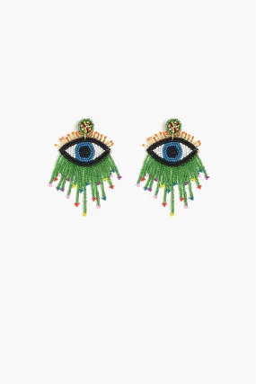 Evil Eye Good Luck Beaded Earrings