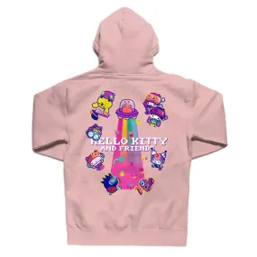 Girl x Sanrio Kawaii Arcade Friends Hoodie - Dusty Pink