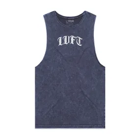 Gotham Scoop Neck Vintage Tank - Denim Stone