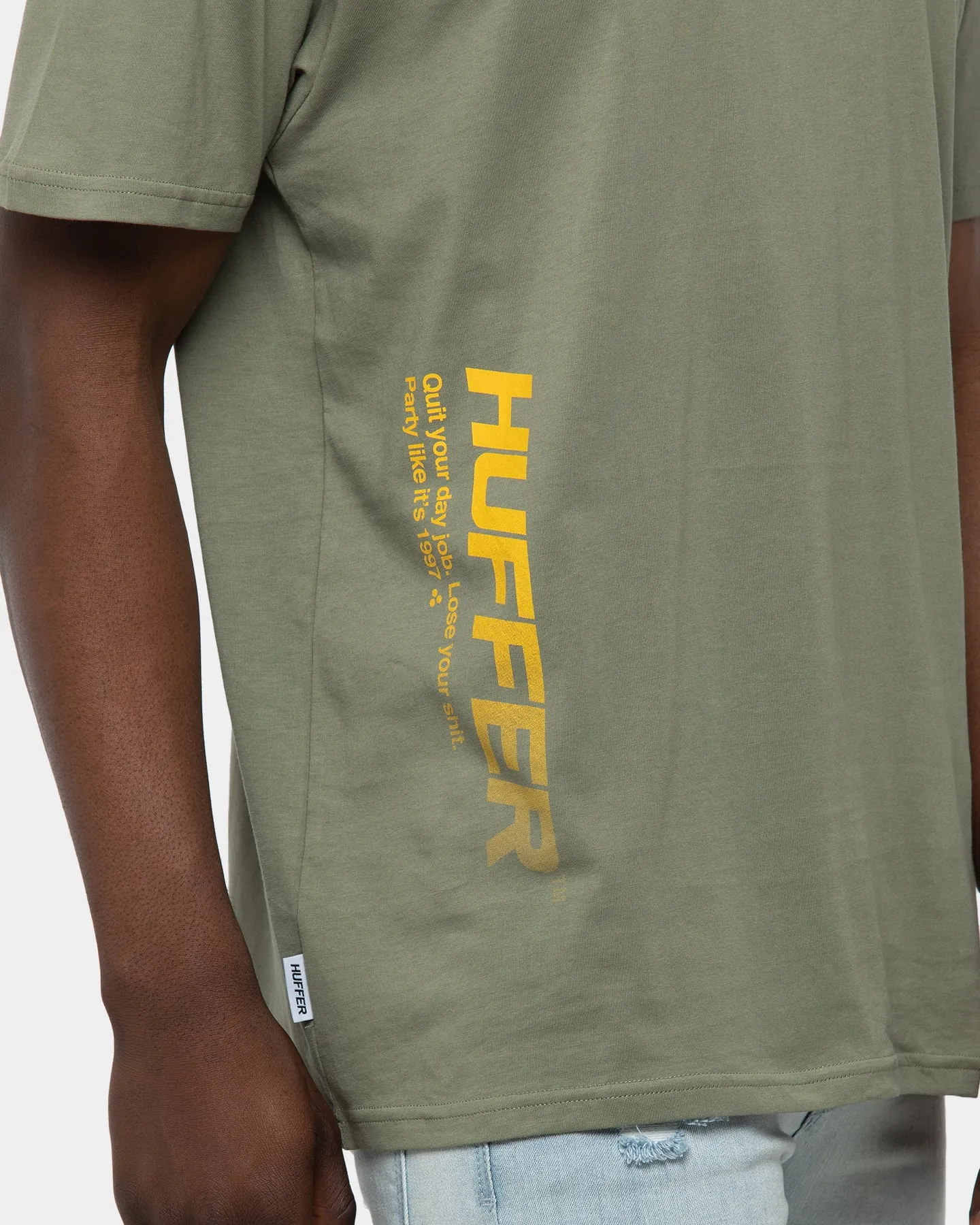 Huffer Sup Racketeering Tee Khaki