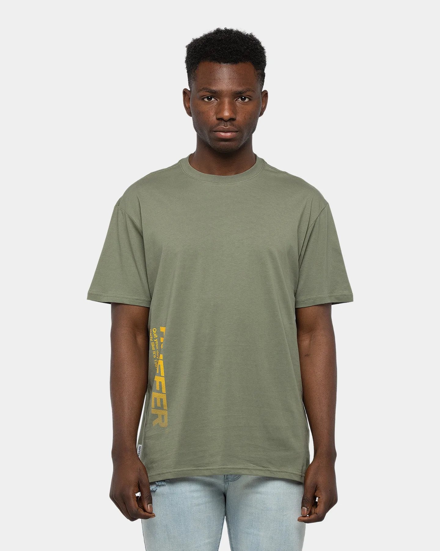 Huffer Sup Racketeering Tee Khaki