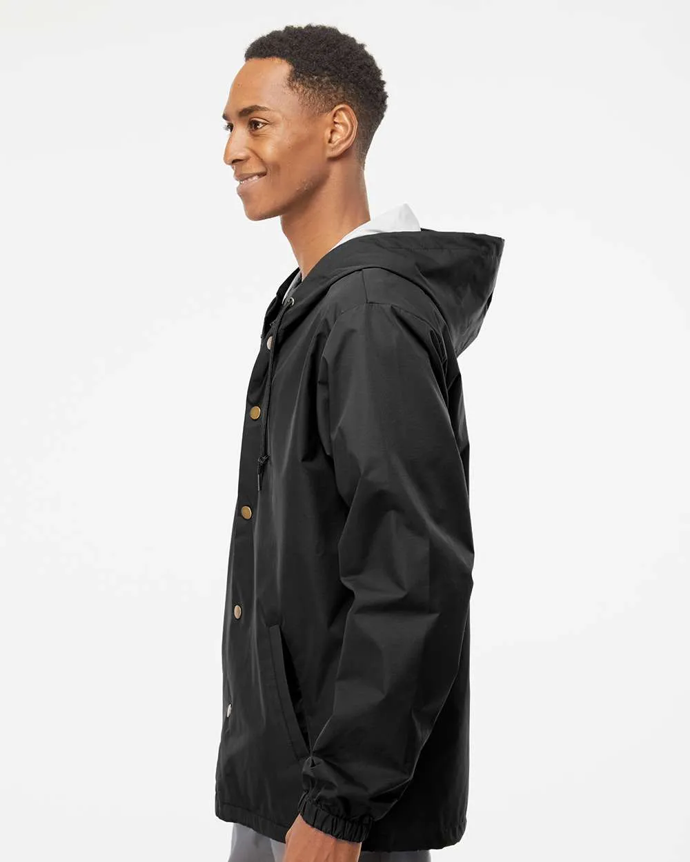 Independent Trading Co. Water-Resistant Hooded Windbreaker