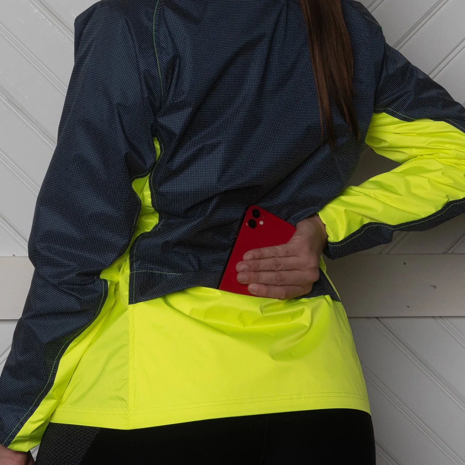 Jamestown Women's Reflective Jacket in Flo Lime