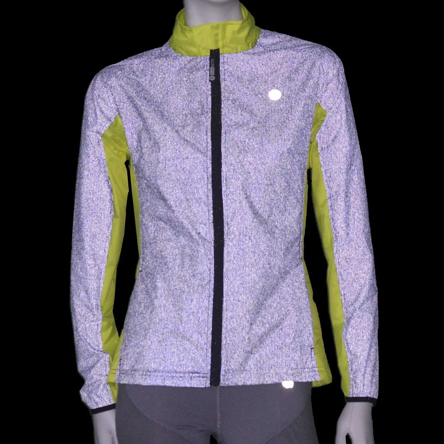 Jamestown Women's Reflective Jacket in Navy / Flo Lime