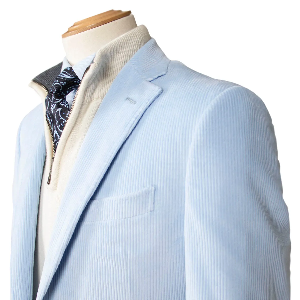 Light Blue Corduroy Jacket