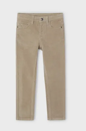 Mayoral - Slim Khaki Corduroy Pant