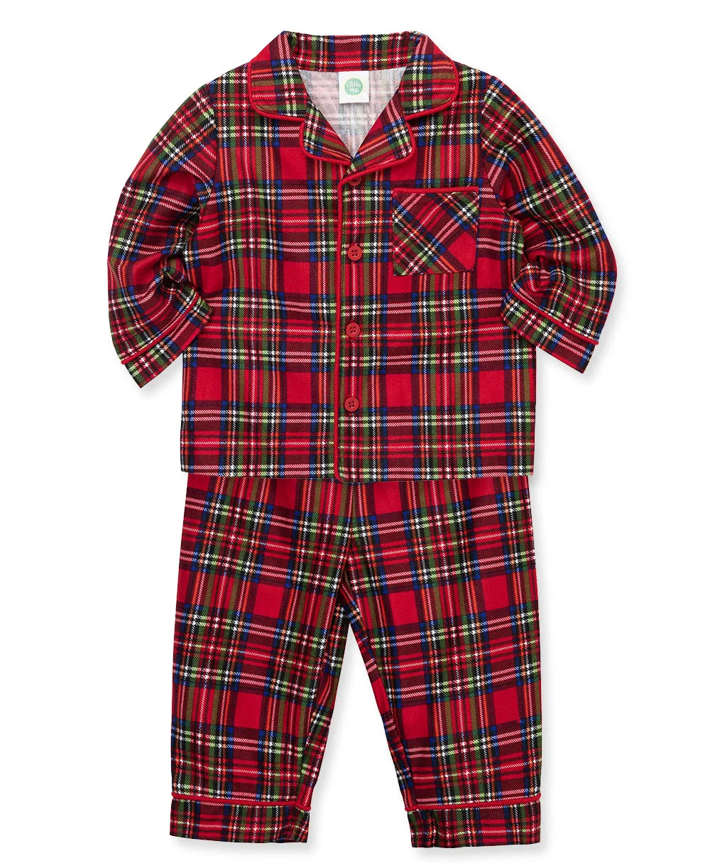 Plaid Coat Pajama Set (5-7)