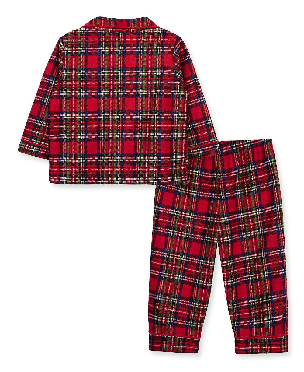 Plaid Coat Pajama Set (5-7)