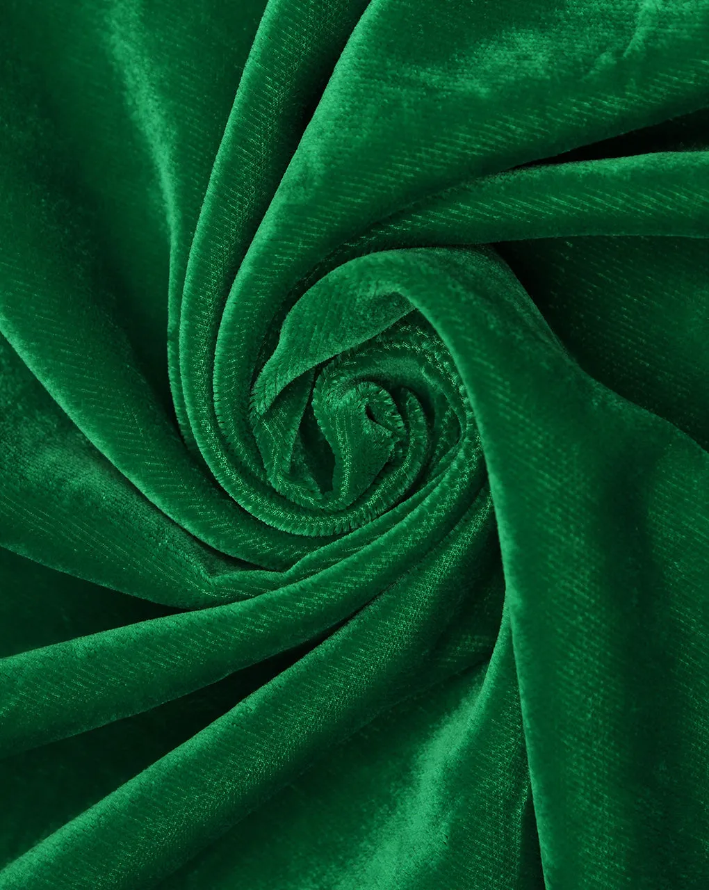 Plain Light Green Polyester Velvet Fabric