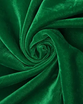 Plain Light Green Polyester Velvet Fabric