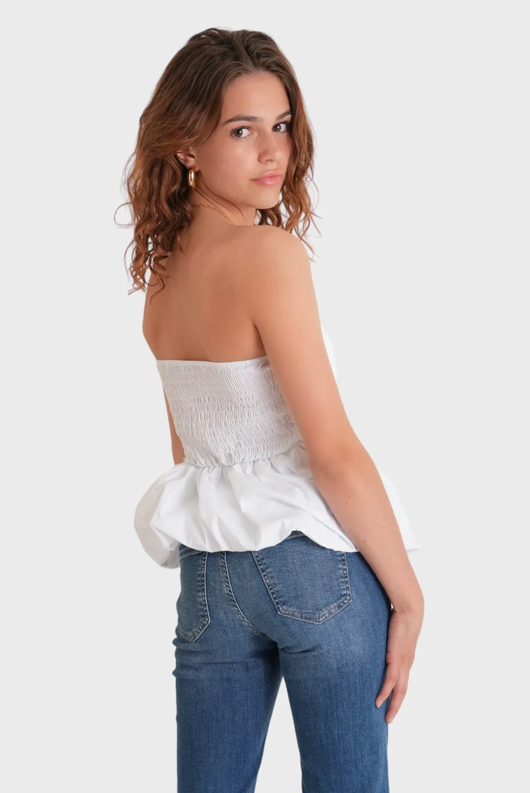 "Bliss" top white