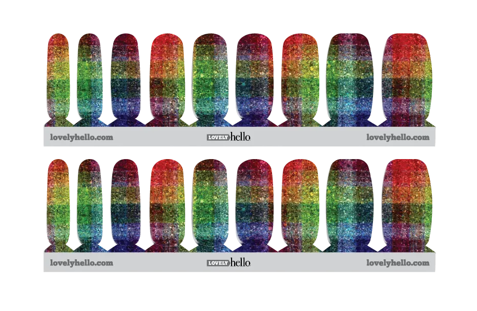 Rainbow Prism Nail Wraps