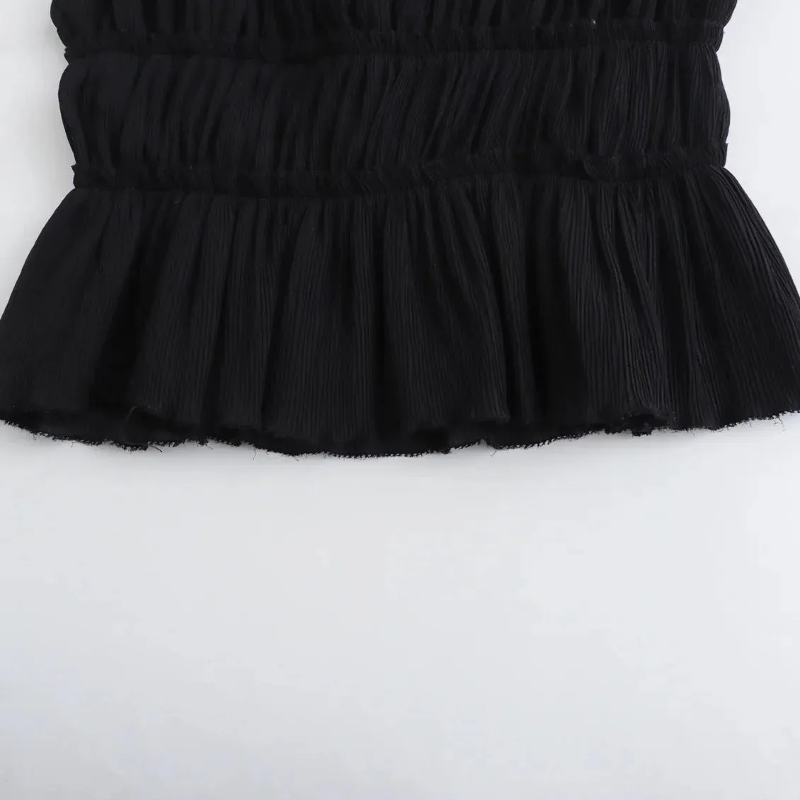 Ruffled Peplum Cami Top