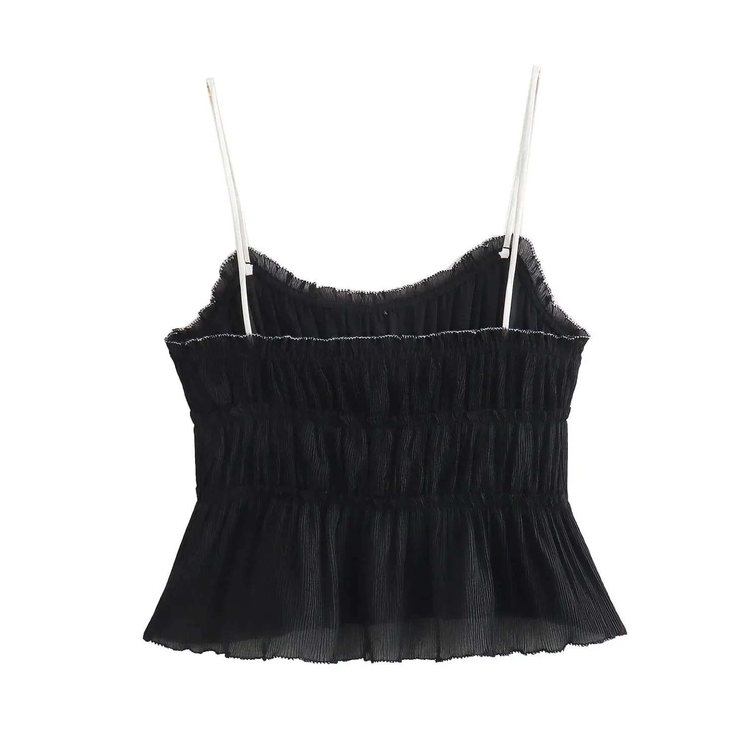 Ruffled Peplum Cami Top