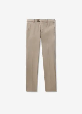 Stretch Linen Cotton Pants Neutral