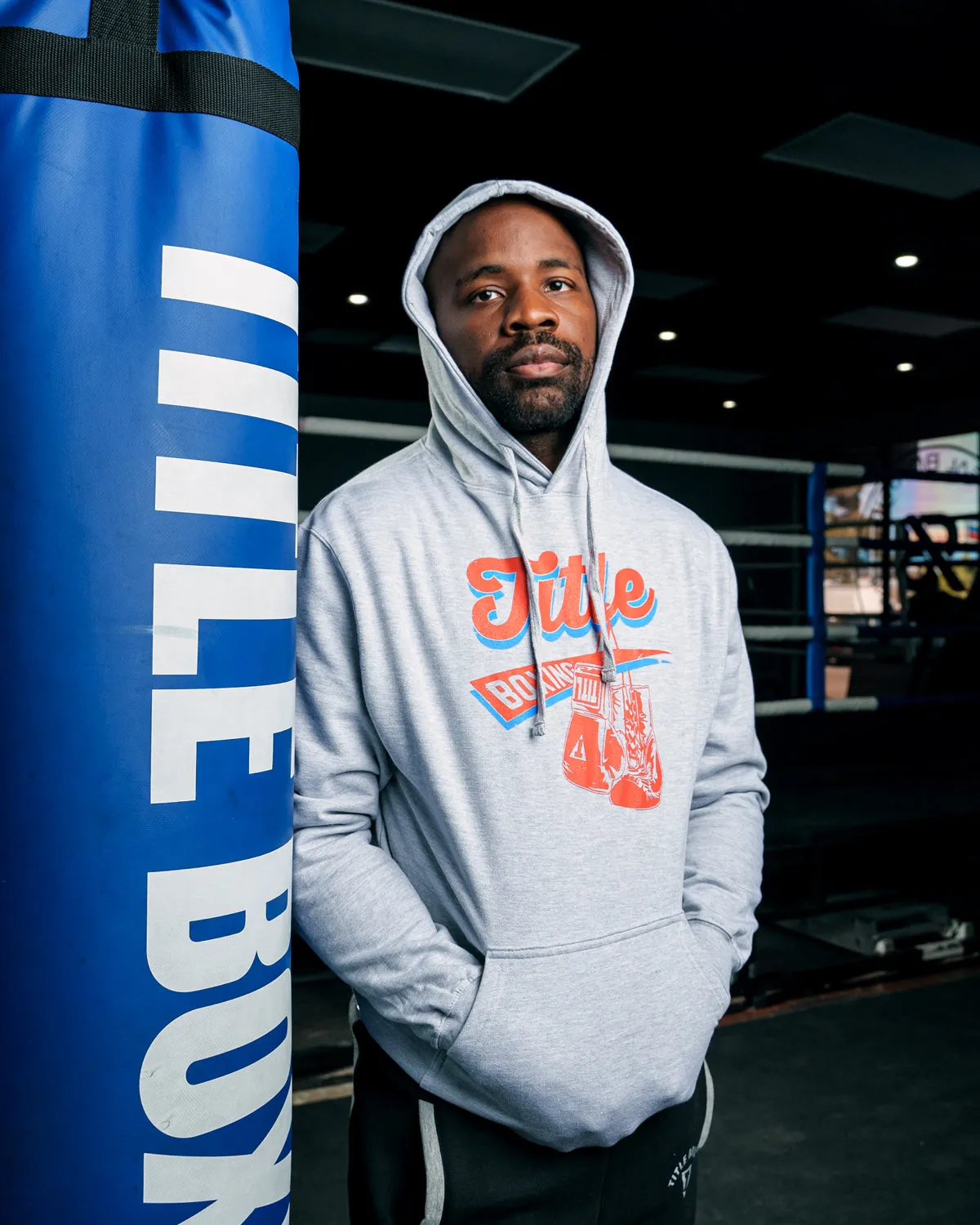 TITLE Boxing Classic Script Hoodie