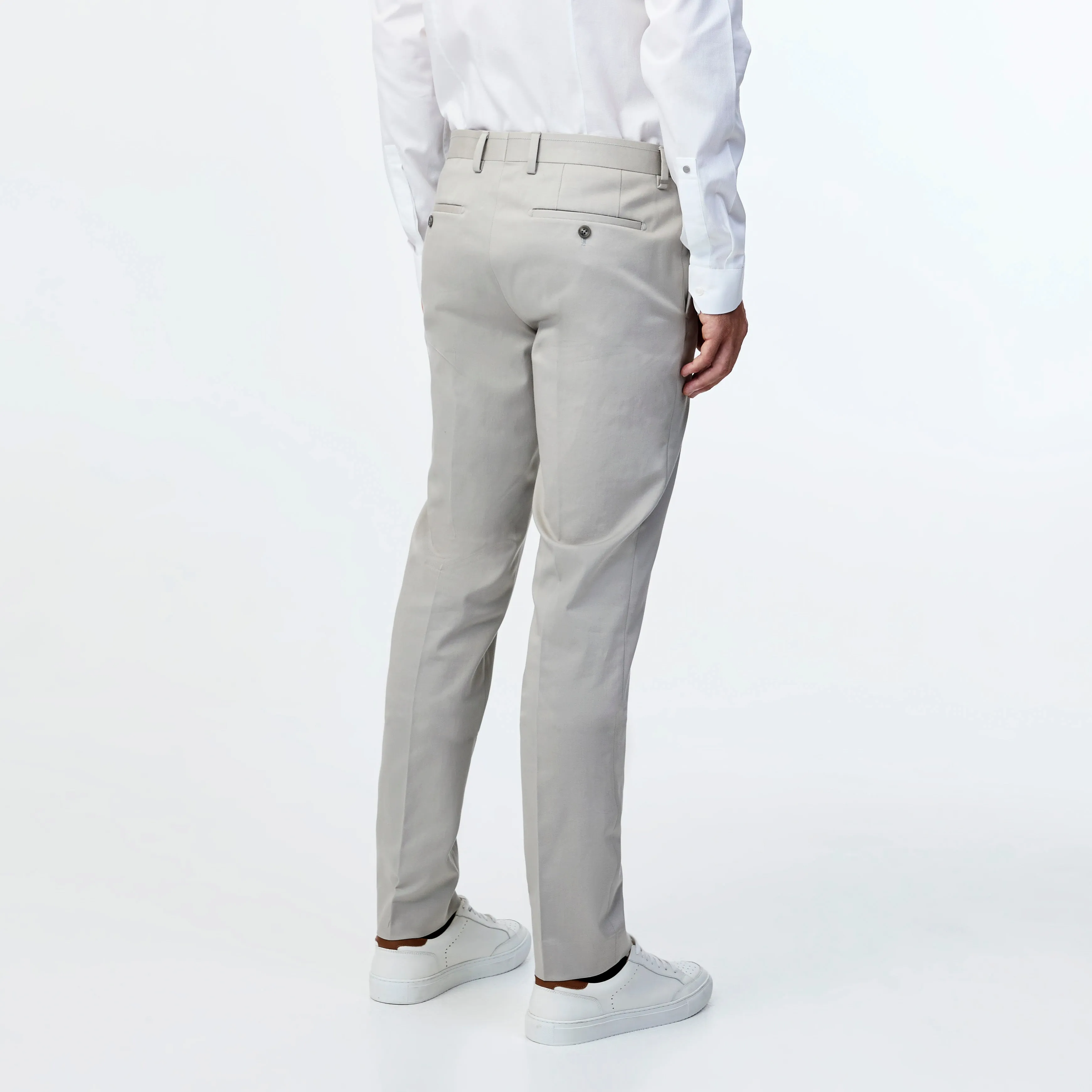 Twill Stretch Cotton Pant Neutral