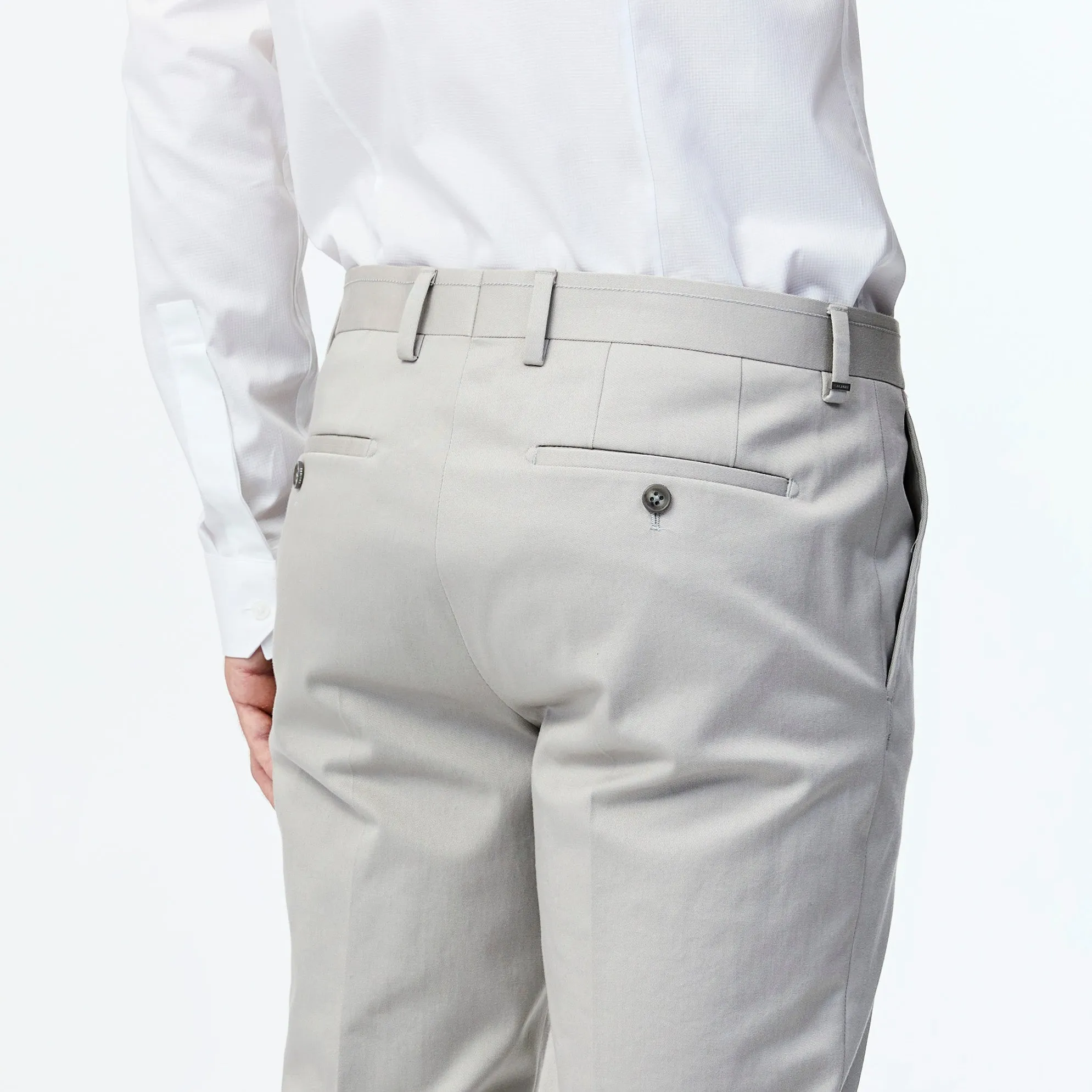 Twill Stretch Cotton Pant Neutral