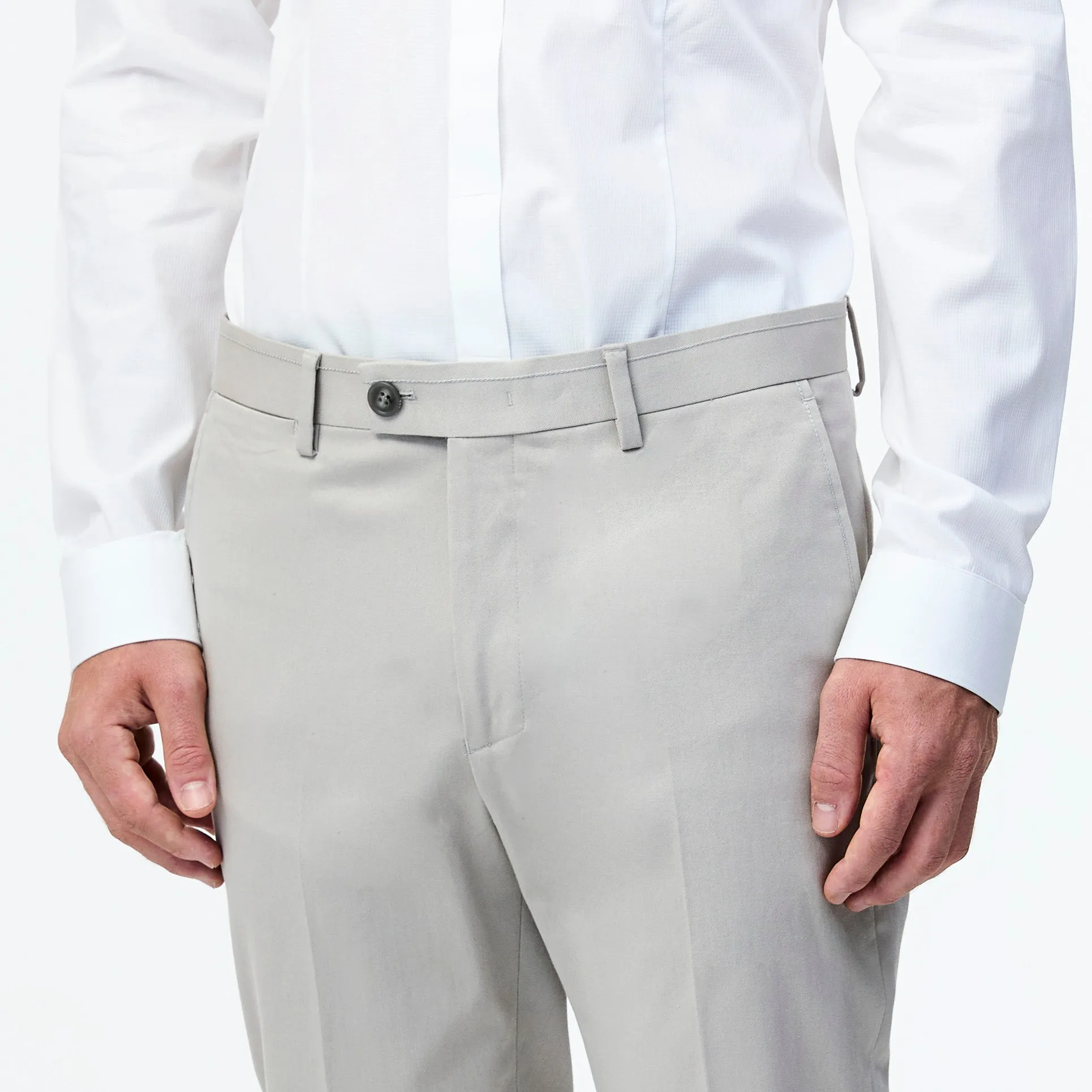 Twill Stretch Cotton Pant Neutral