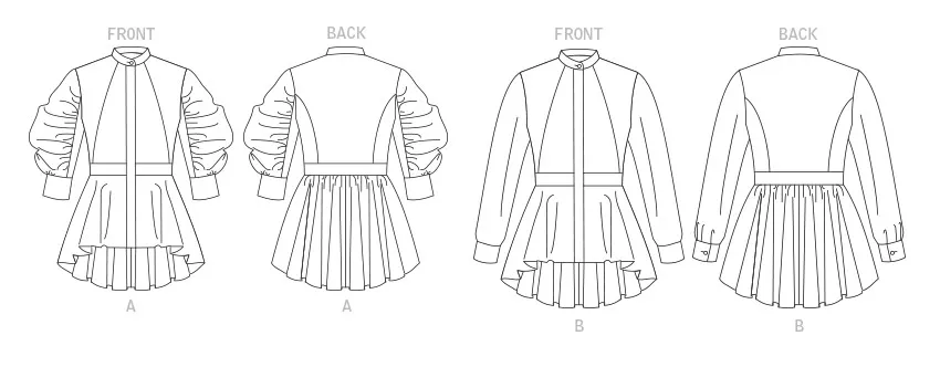 Vogue Sewing Pattern 1875 Misses' Tops