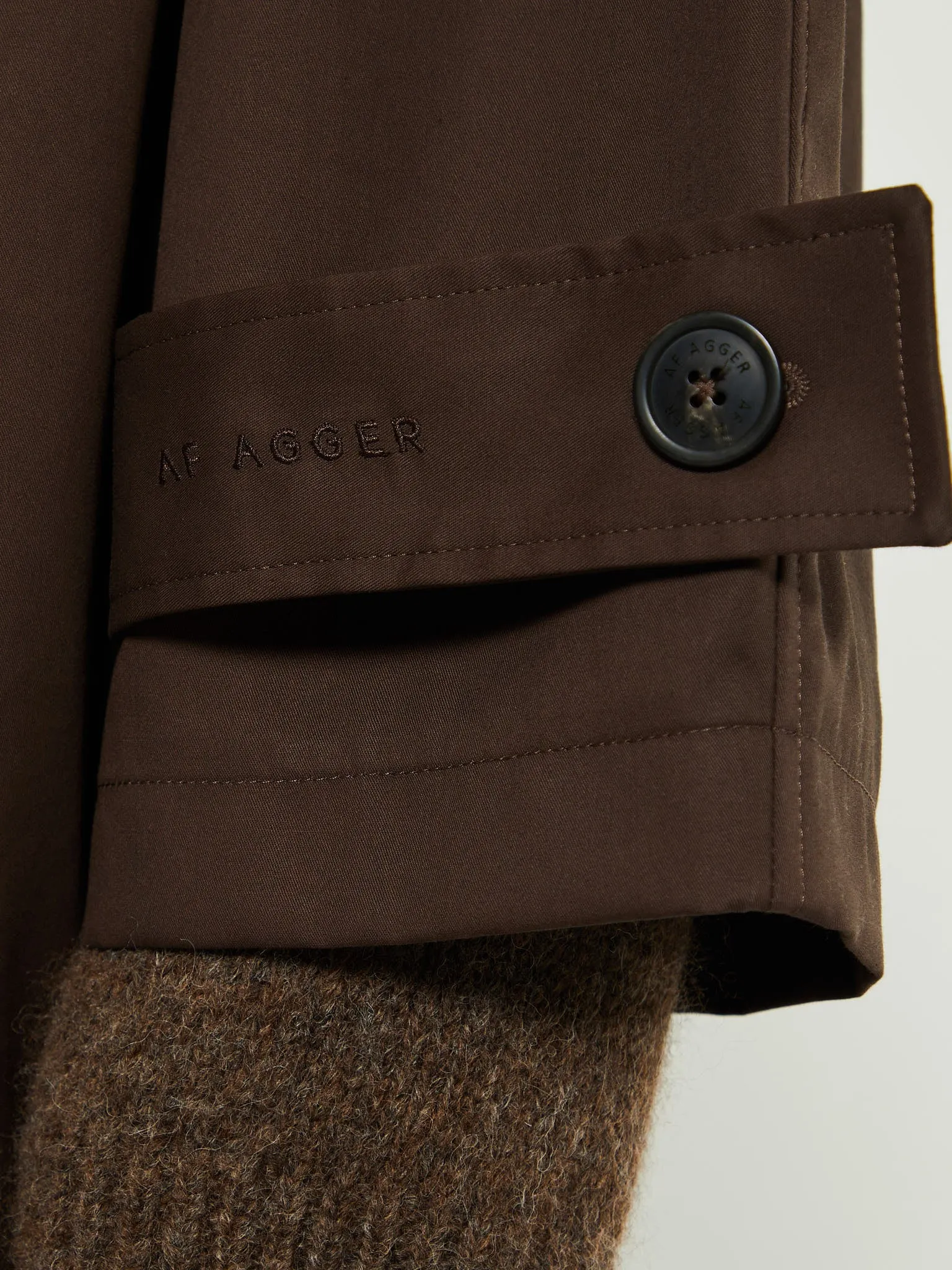 Water Resistant Coat in Dark Brown